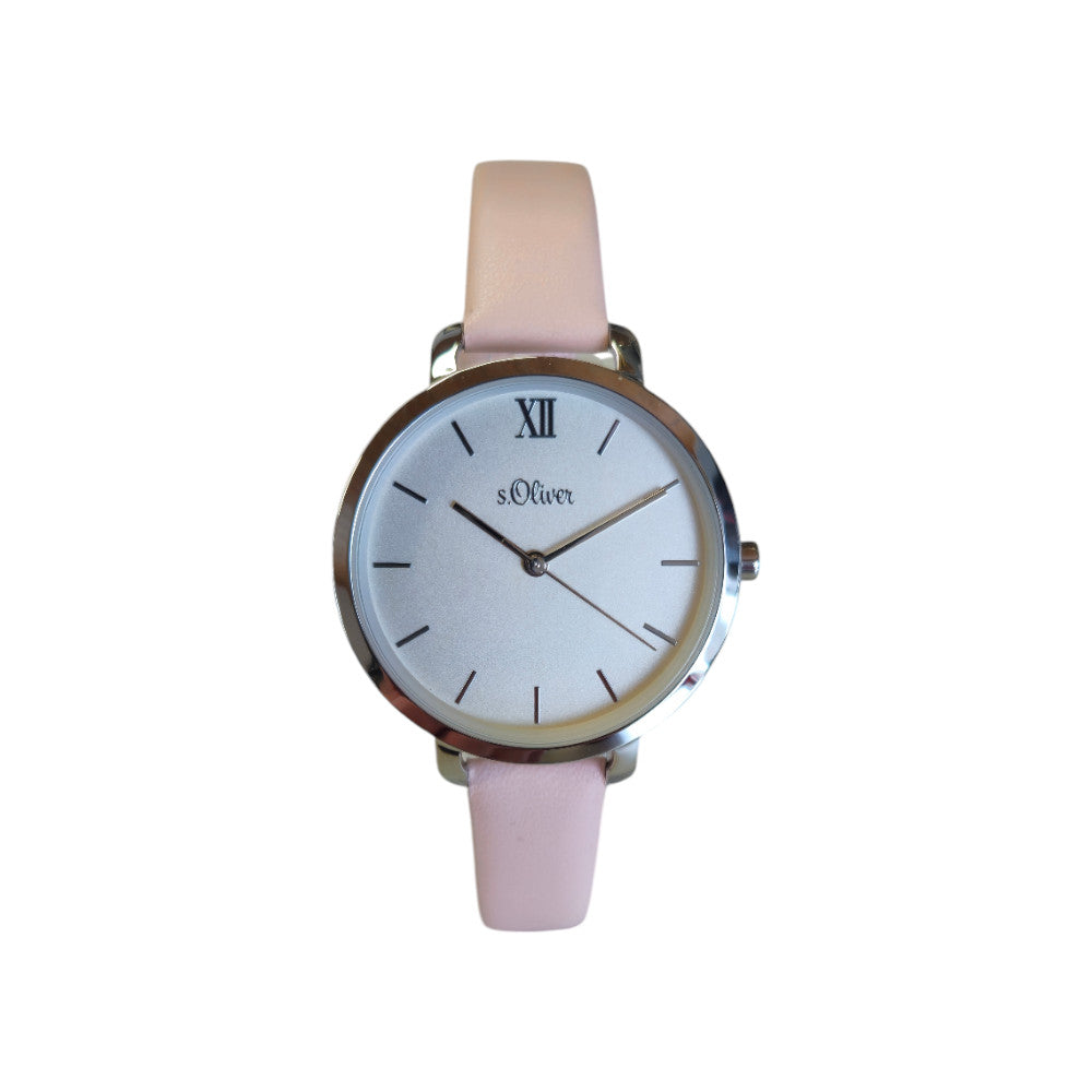 s.Oliver Armbanduhr mit Lederarmband