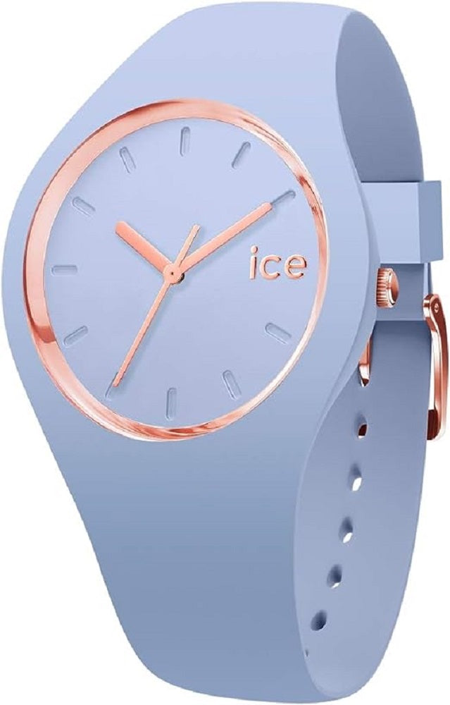 Ice-Watch - ICE glam colour Sky - Blaue Damenuhr mit Silikonarmband