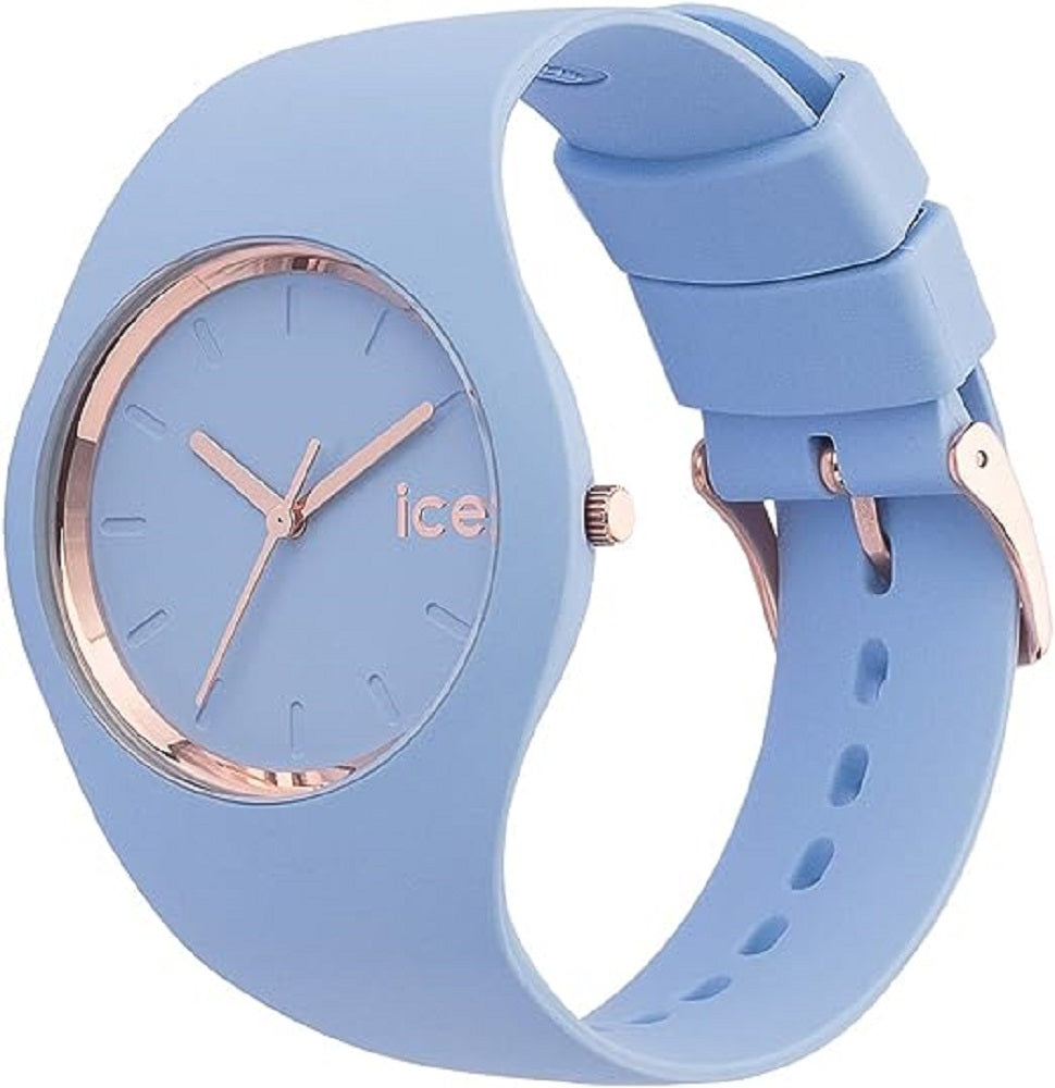 Ice-Watch - ICE glam colour Sky - Blaue Damenuhr mit Silikonarmband