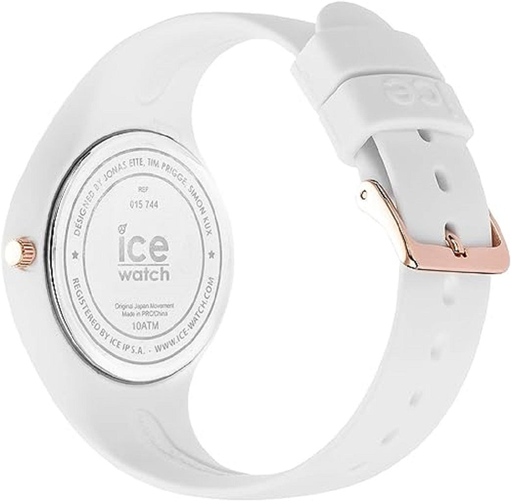 Ice-Watch - ICE sunset Blush - Weiße Damenuhr mit Silikonarmband