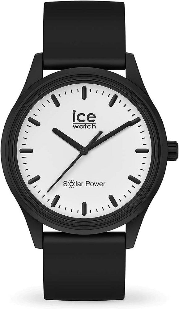 Ice-Watch - ICE solar power Moon - Schwarze Herren/Unisexuhr mit Silikonarmband