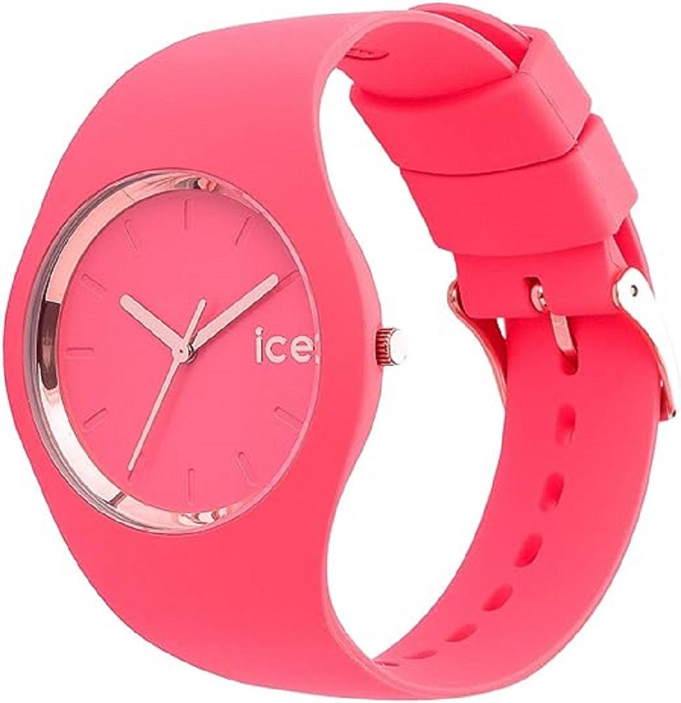 ICE-WATCH - ICE glam colour Raspberry - Rosa Damenuhr mit Silikonarmband