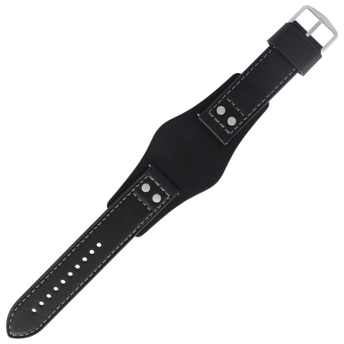 Fossil Uhrenarmband 22mm Leder Schwarz CH2564