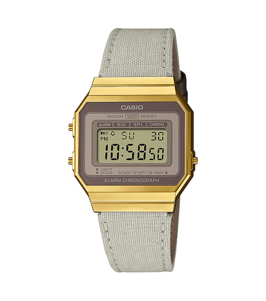 Casio Collection Damen Digital Uhr A700WEGL-7AEF