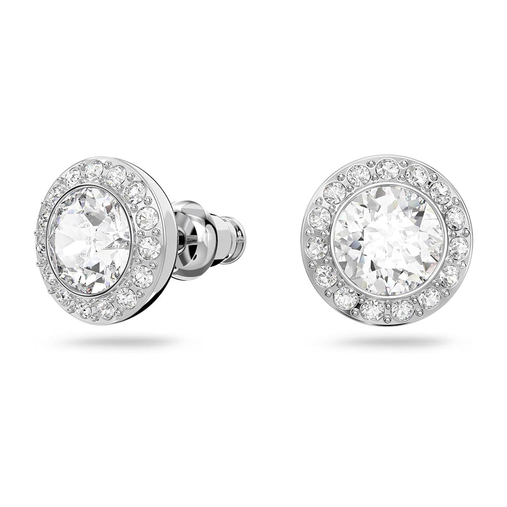 Angelic Set Rundschliff von Swarovski - Weiß, Rhodiniert