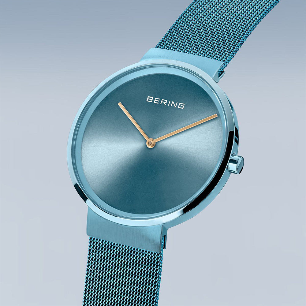 Bering Classic | blau poliert/gebürstet | 14539-388