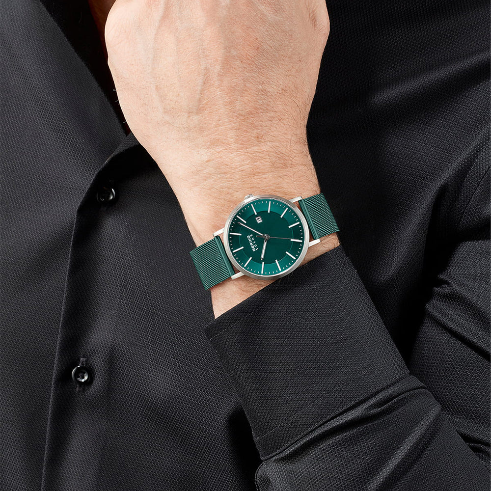 Bering Solar | silber gebürstet | 15439-808