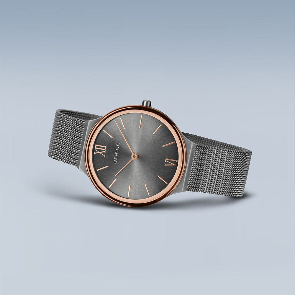 Bering Ultra Slim | grau poliert/gebürstet | 18434-369