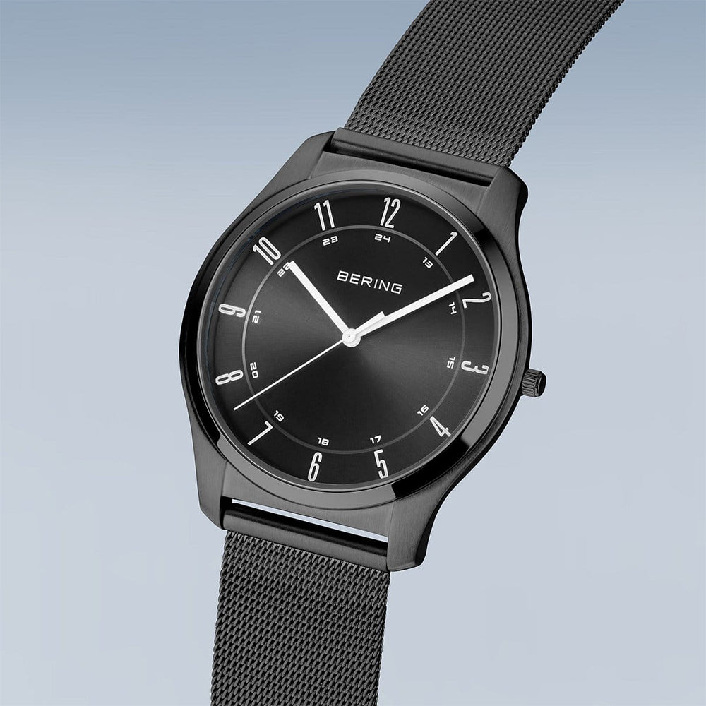 Bering Ultra Slim | schwarz poliert/gebürstet | 18340-222