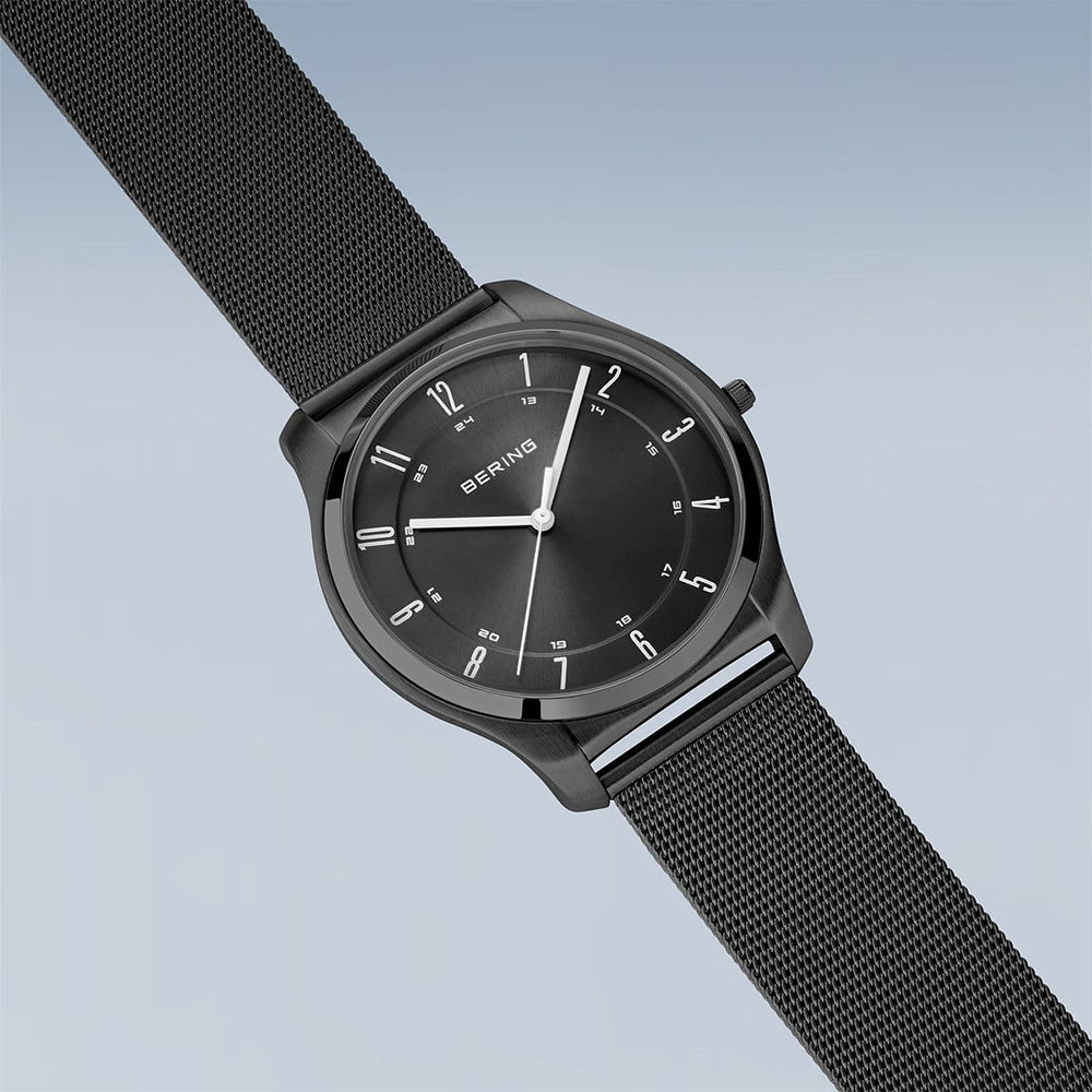 Bering Ultra Slim | schwarz poliert/gebürstet | 18340-222