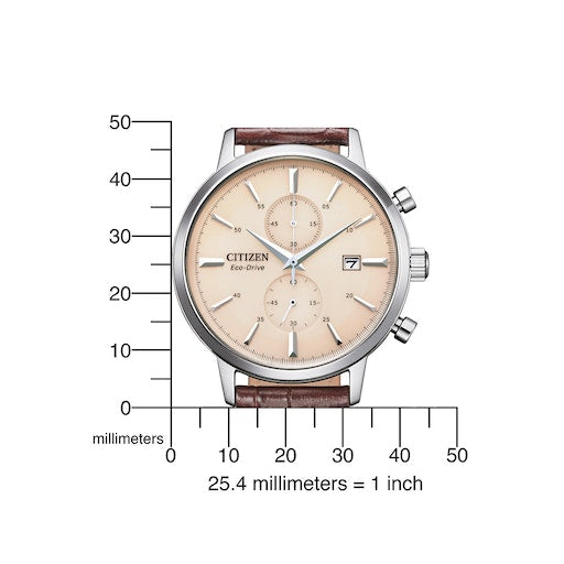 Citizen Chronograph Leder Eco-Drive CA7061-26X