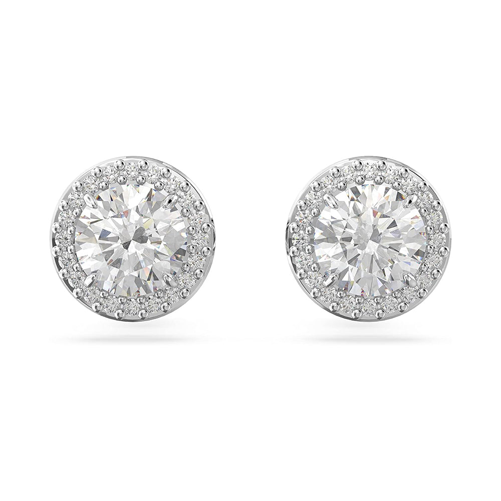Constella Ohrstecker von Swarovski - Weiß, Rhodiniert