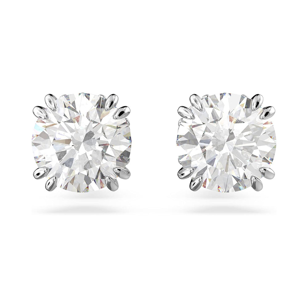 Constella Ohrstecker von Swarovski - Weiß, Rhodiniert