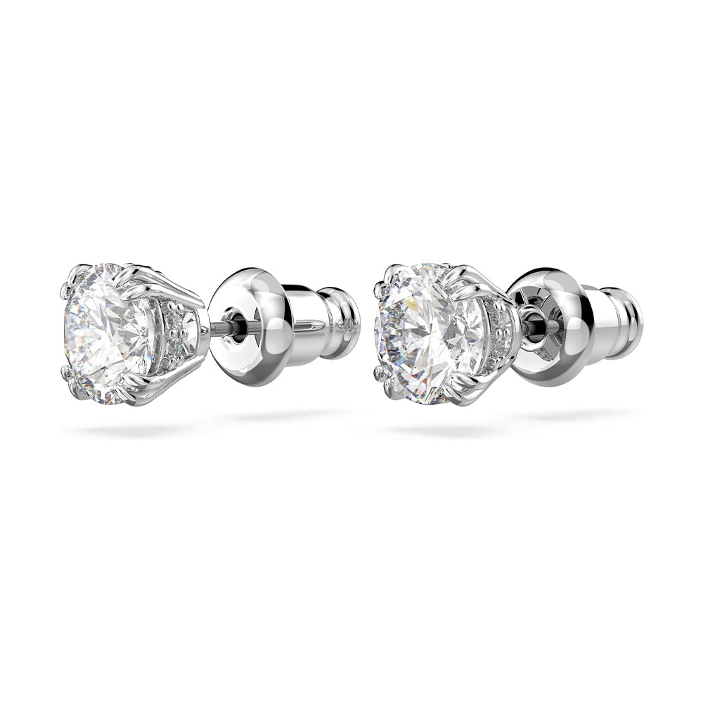 Constella Ohrstecker von Swarovski - Weiß, Rhodiniert