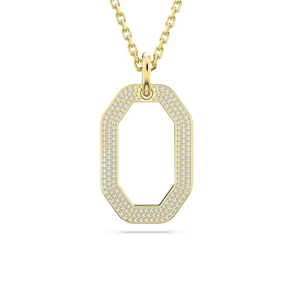 Dextera Anhänger von Swarovski - Weiß, Goldlegierungsschicht
