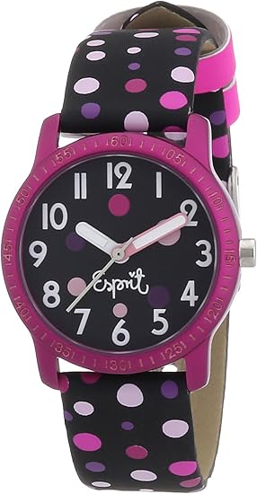 Esprit Mädchen-Armbanduhr Funky dots Analog Plastik