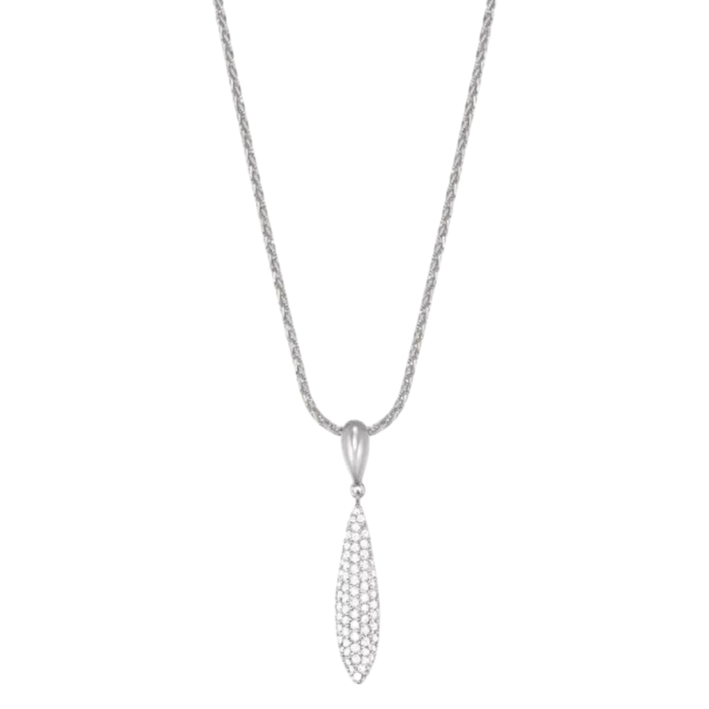 Esprit Damen Kette Collier Edelstahl Silber Zirkonia Iraya