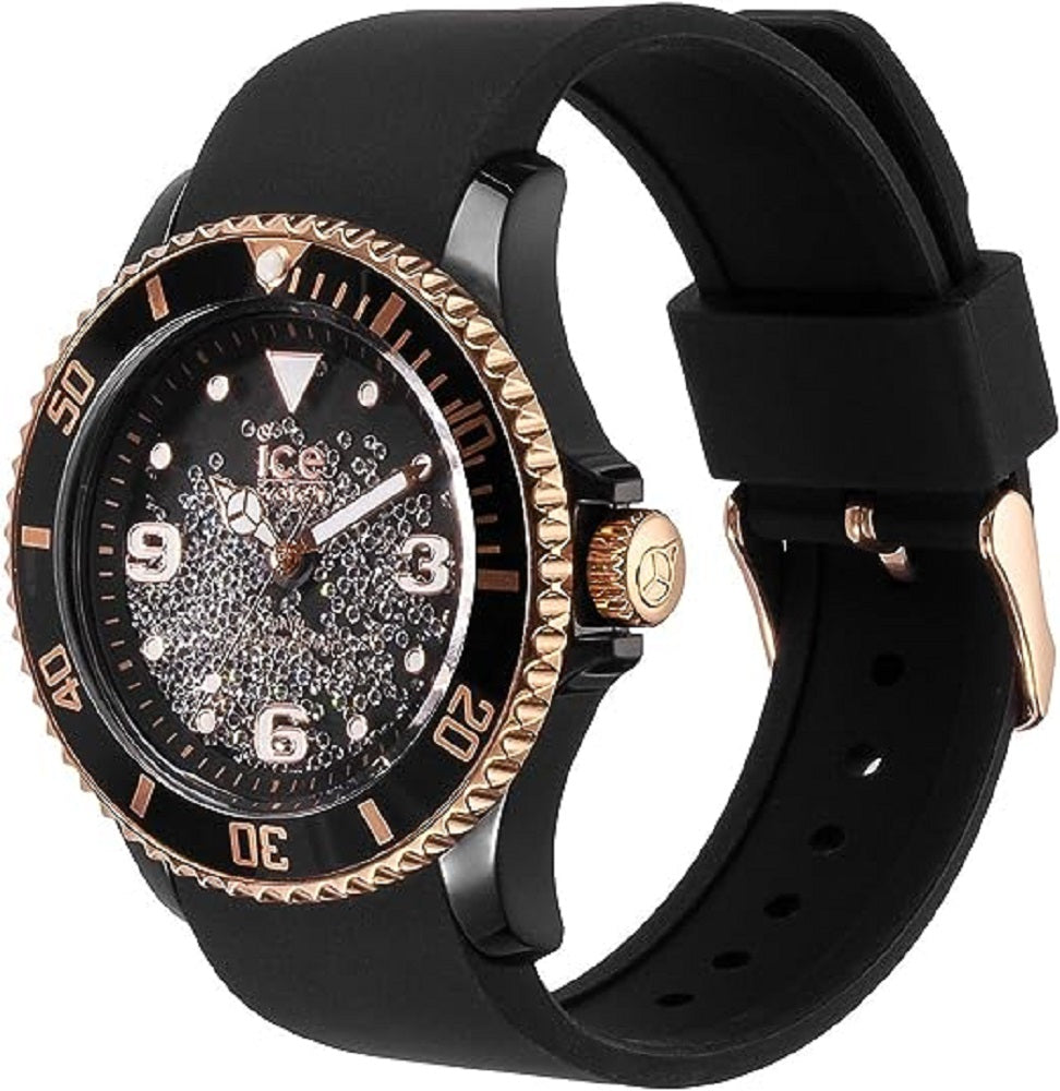 Ice-Watch - ICE crystal Black rose-gold (Medium)
