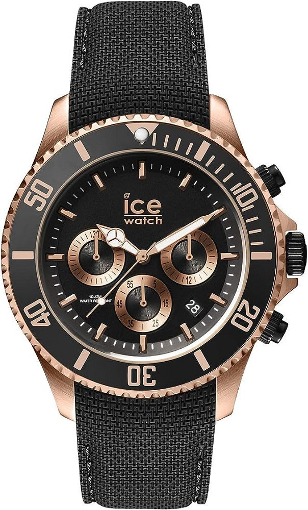 Ice-Watch - ICE steel Black Rose-Gold Chrono (Large)
