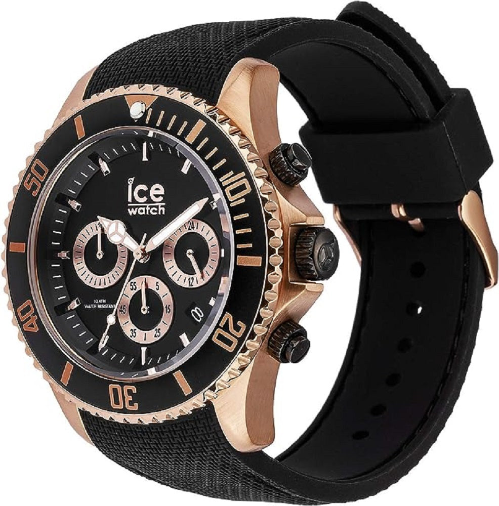 Ice-Watch - ICE steel Black Rose-Gold Chrono (Large)