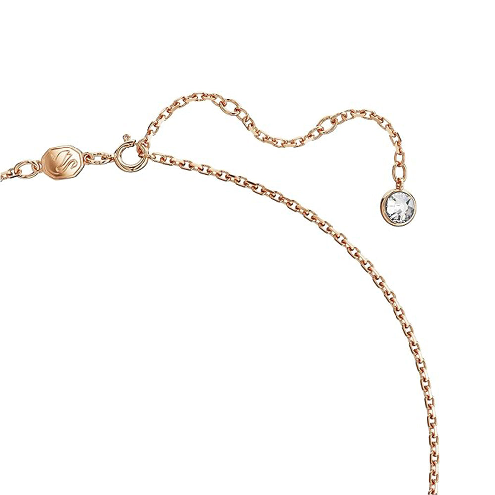Iconic Swan Anhänger von Swarovski - Rosa, Roségold-Legierungsschicht