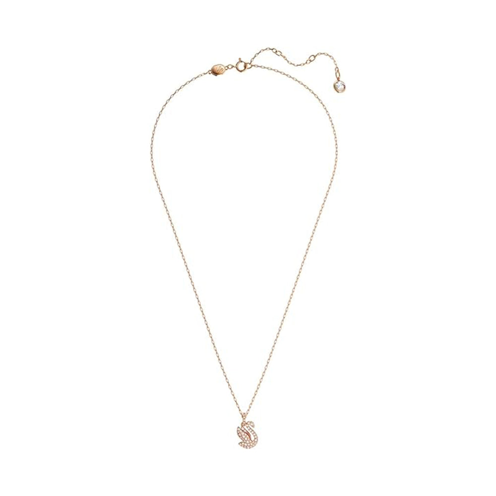 Iconic Swan Anhänger von Swarovski - Weiß, Roségold-Legierungsschicht