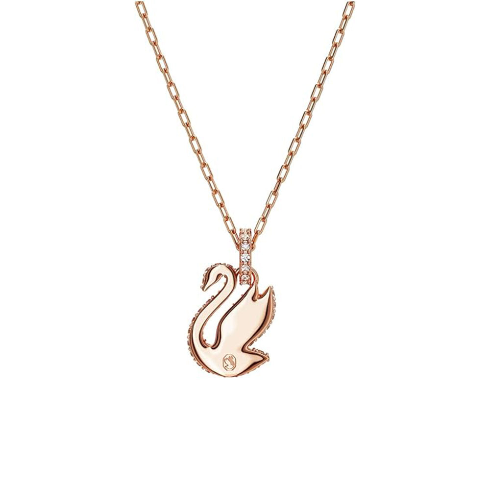 Iconic Swan Anhänger von Swarovski - Weiß, Roségold-Legierungsschicht