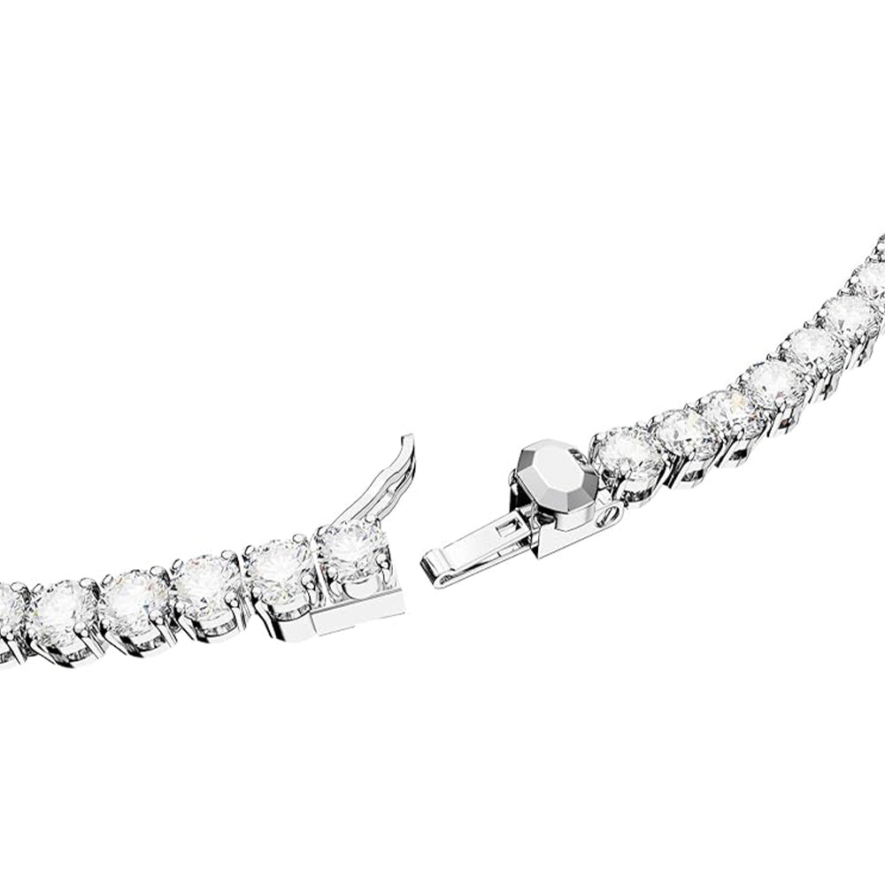 Matrix Tennis Set von Swarovski - Weiß, Rhodiniert