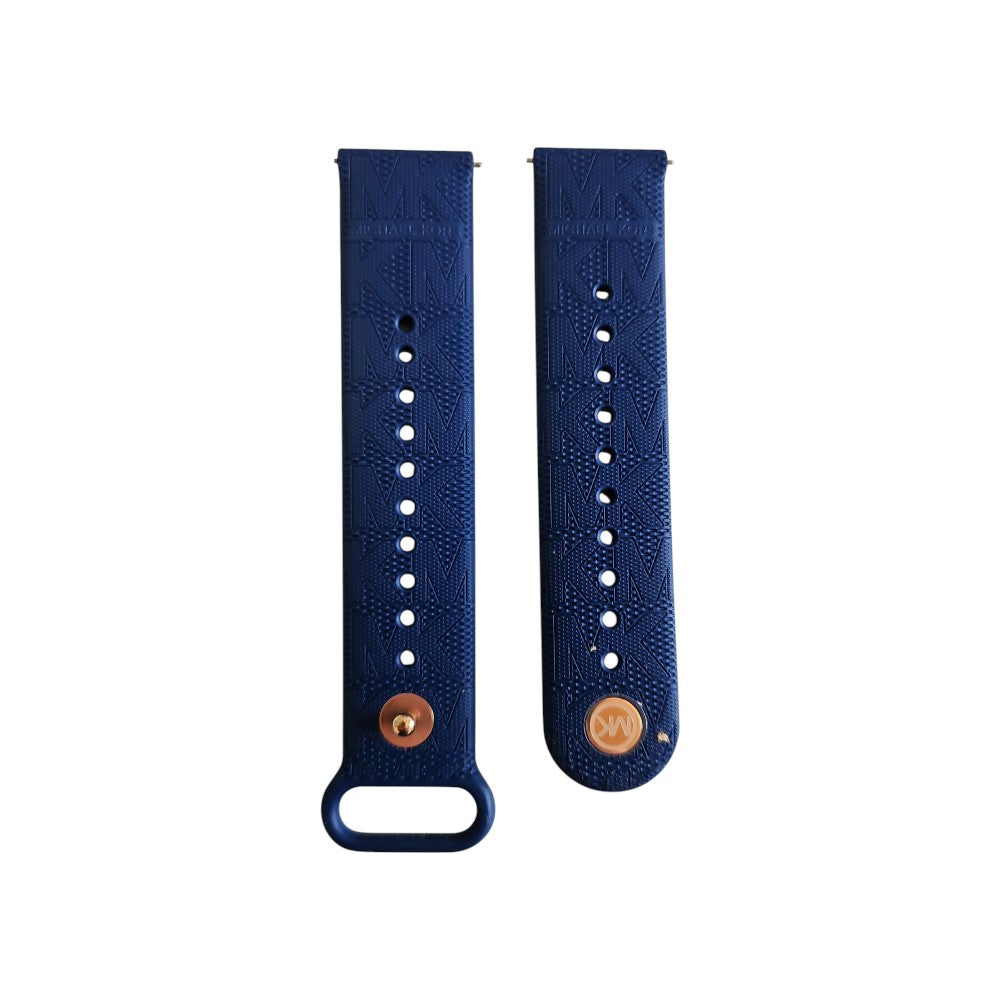 Michael Kors Uhrenarmband Silikon Blau 20mm