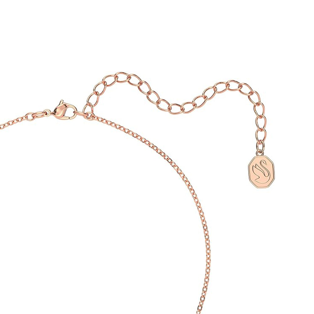 Millenia Halskette Oktagon-Schliff von Swarovski - Rosa, Roségold-Legierungsschicht