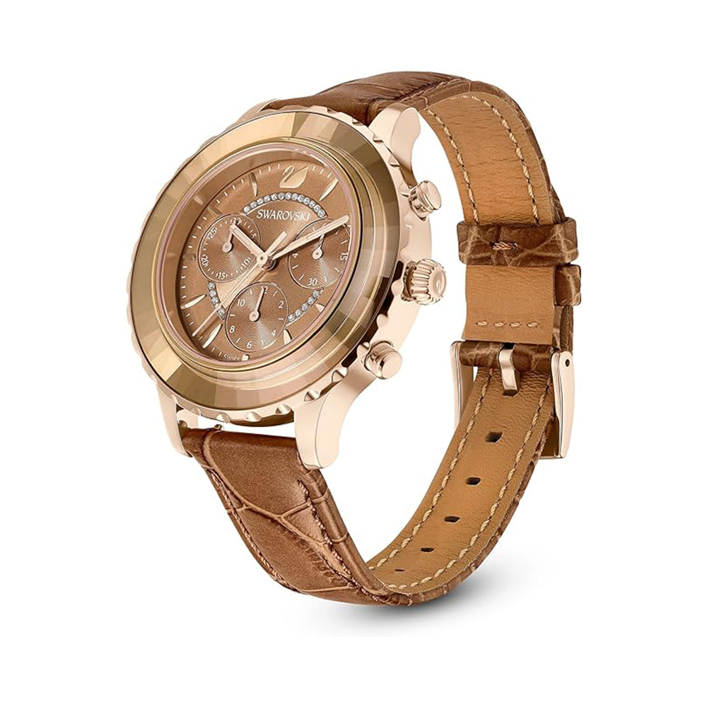 Octea Lux Chrono Uhr von Swarovski - Lederarmband