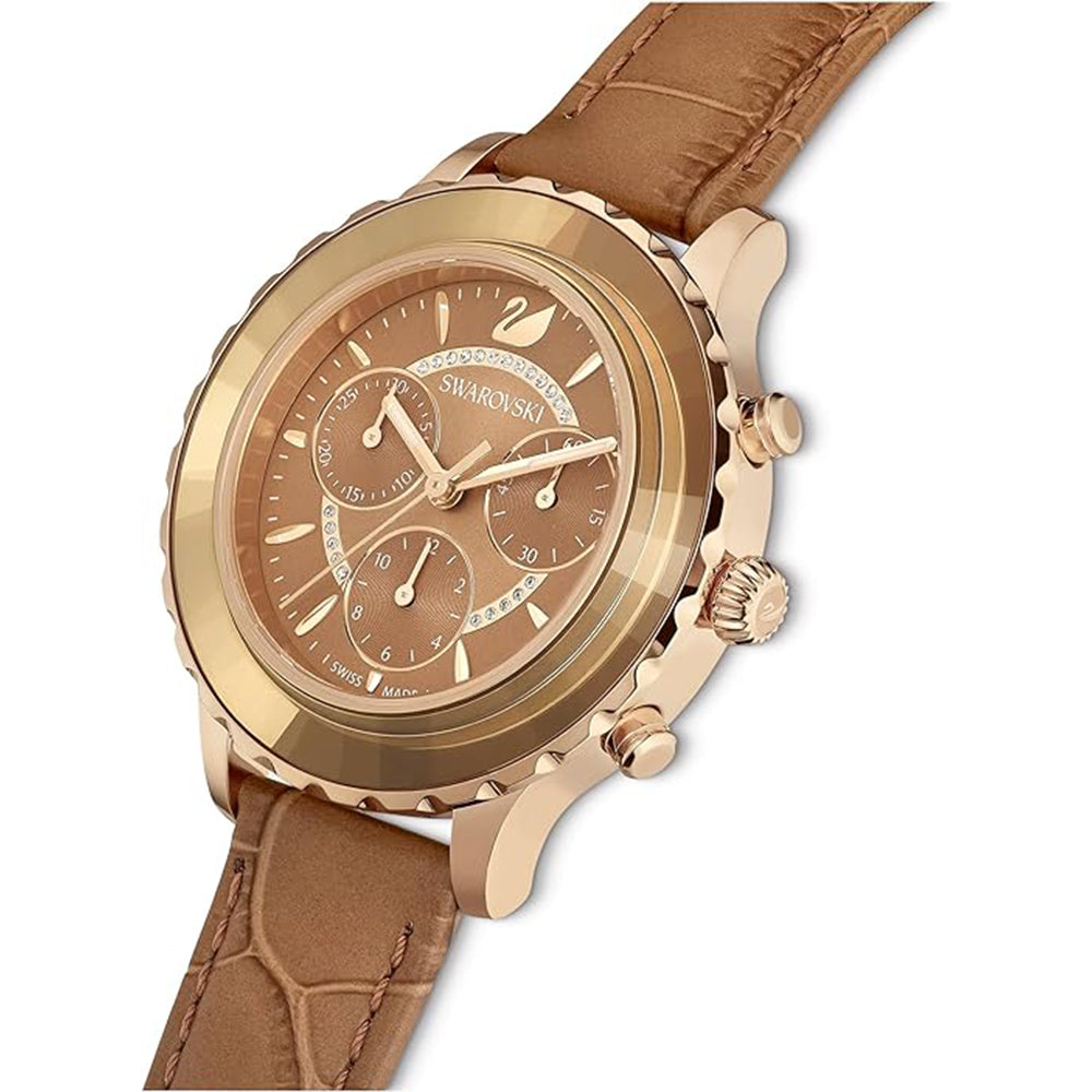Octea Lux Chrono Uhr von Swarovski - Lederarmband
