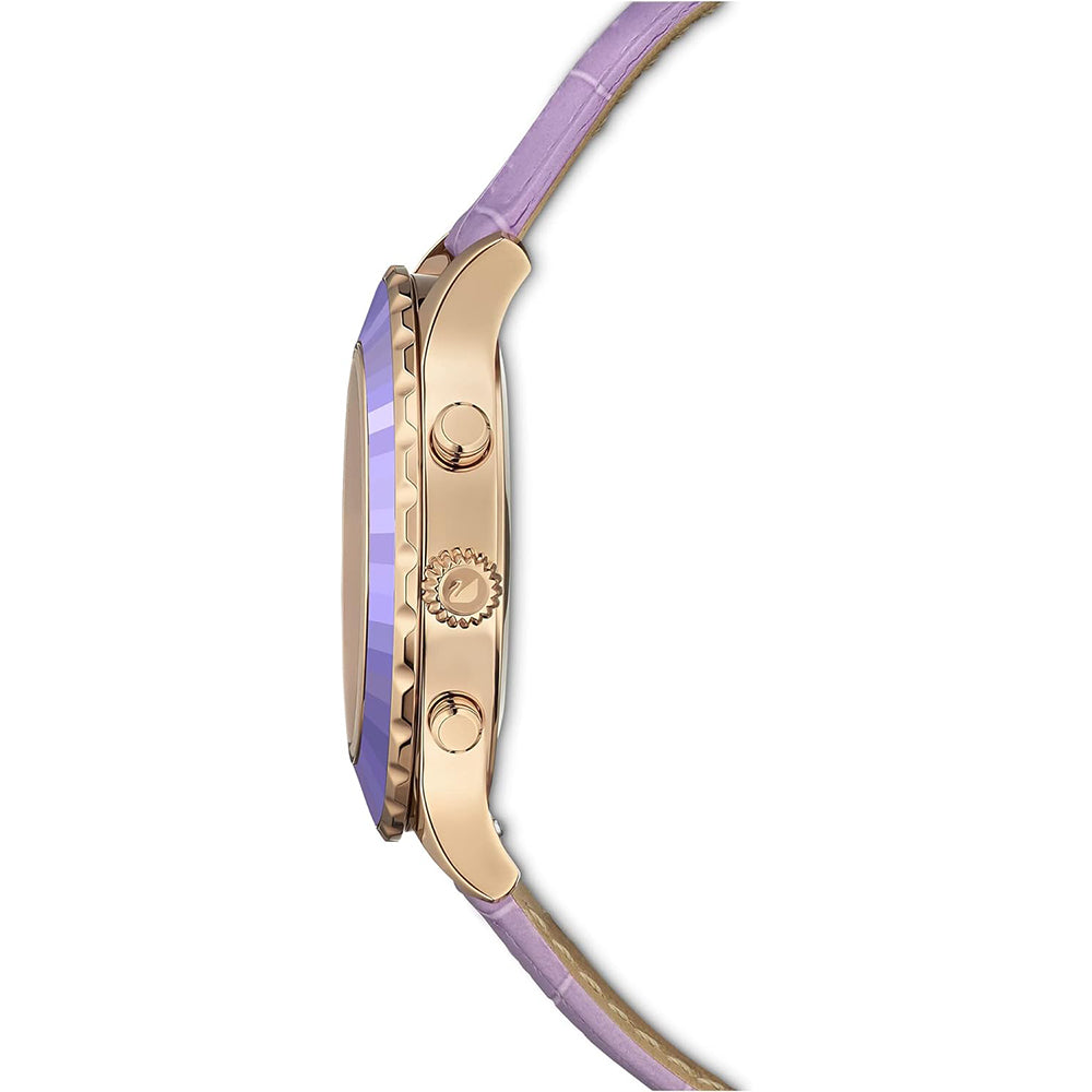 Octea Lux Chrono Uhr von Swarovski - Lederarmband