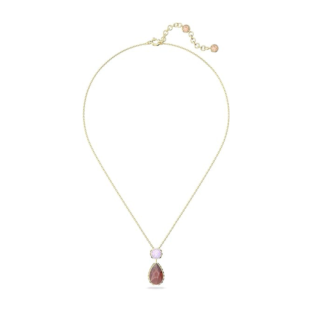 Orbita Halskette Tropfenschliff, Klein von Swarovski - Mehrfarbig, Goldlegierungsschicht