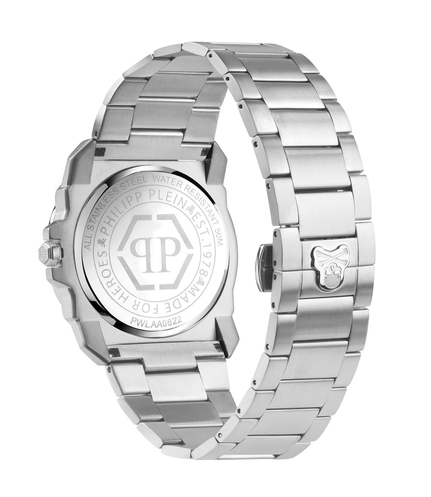 Philipp Plein Herren Uhr Quarz THE $KULL KING PWLAA0622