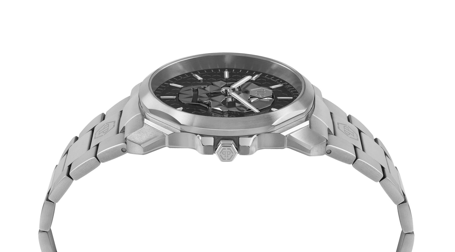 Philipp Plein Herren Uhr Quarz THE $KULL KING PWLAA0622