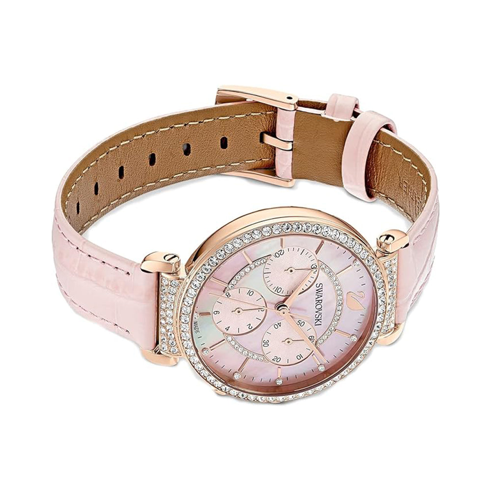 Passage Chrono Uhr von Swarovski - Lederarmband