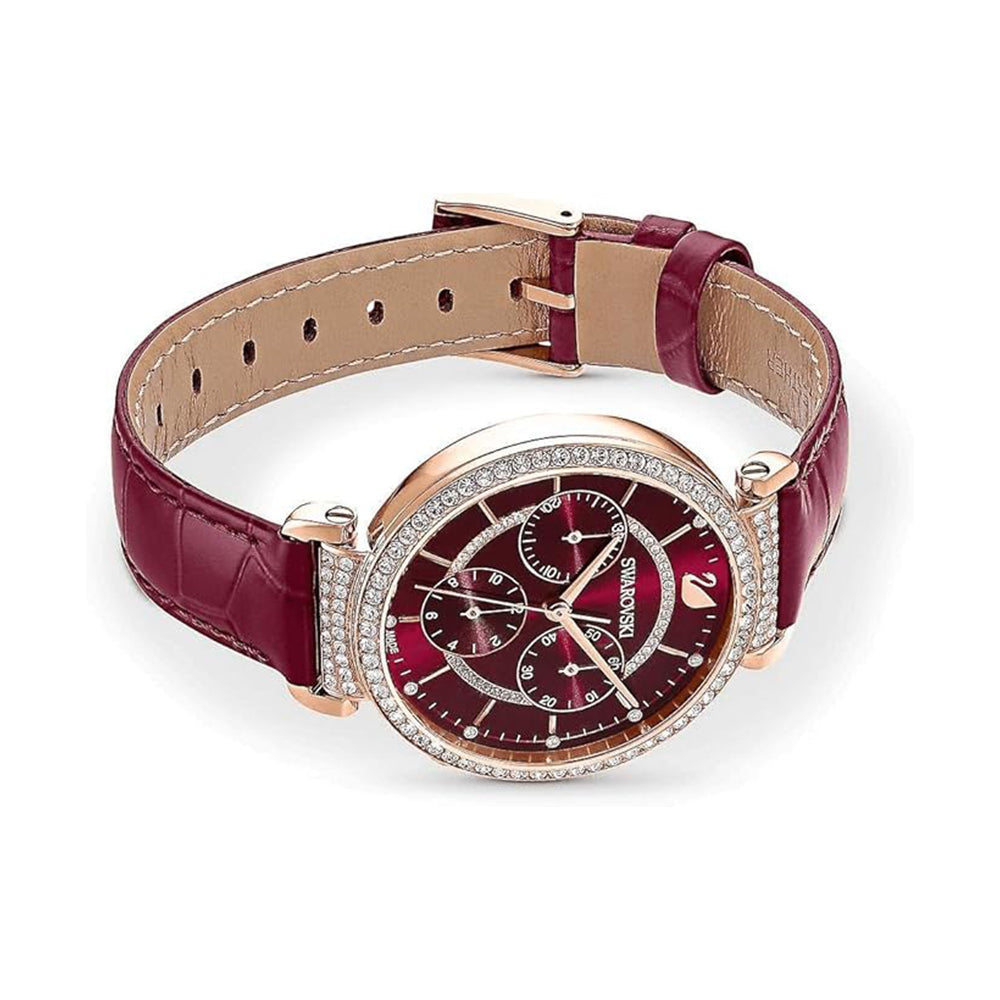 Passage Chrono Uhr von Swarovski - Lederarmband