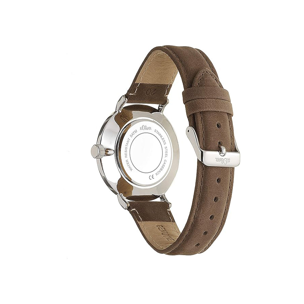 s.Oliver Armbanduhr mit Kunstlederarmband