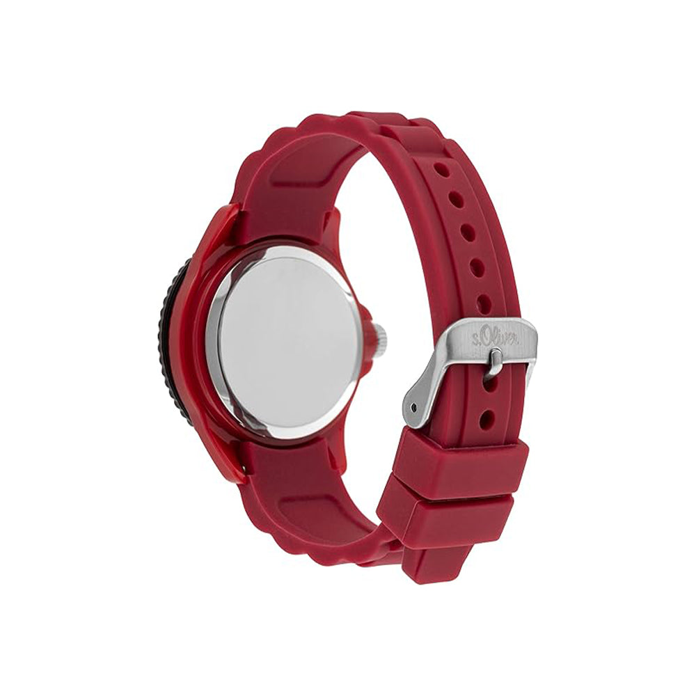 s.Oliver Armbanduhr mit Silikonarmband