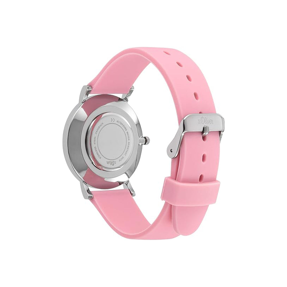s.Oliver Armbanduhr mit Silikonarmband