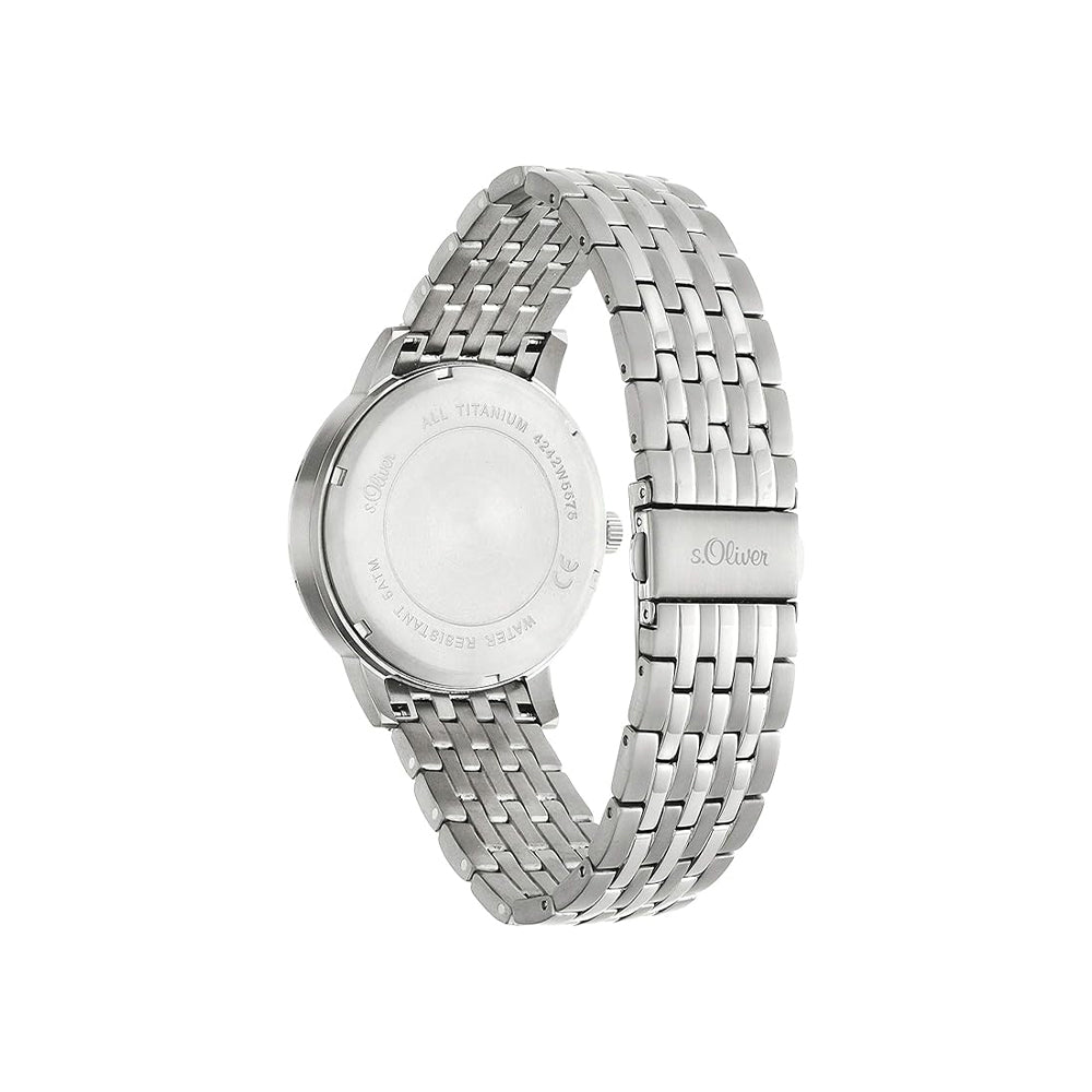 s.Oliver Armbanduhr mit Titanarmband