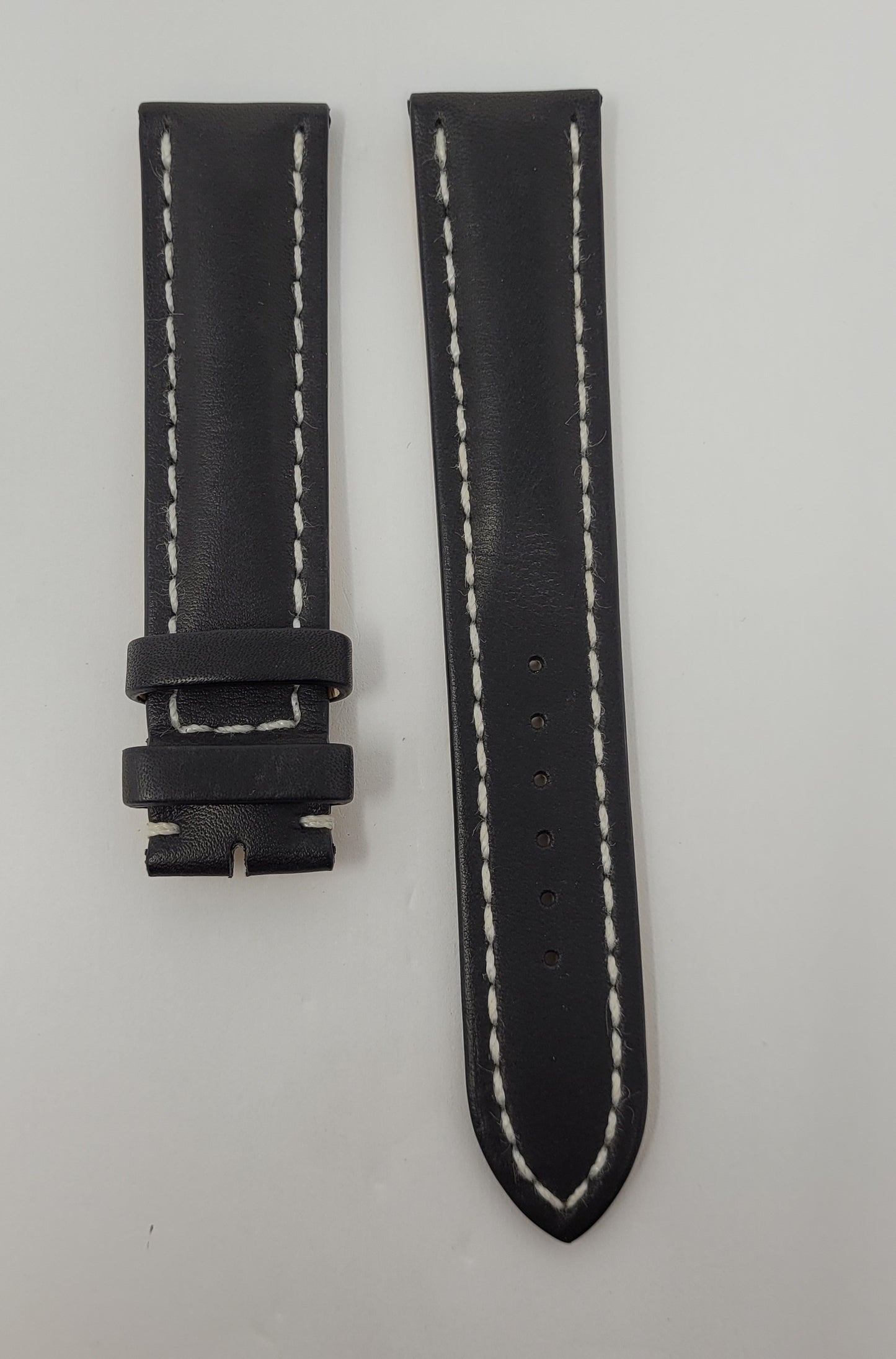 Breitling SCHWARZES NOVONAPPA KALBSLEDERARMBAND - 22 MM 435XL
