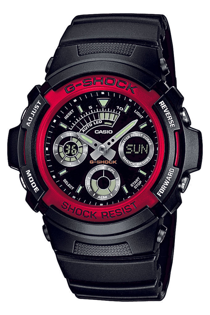 Casio G-Shock Herren Harz Uhrenarmband AW-591-4AER