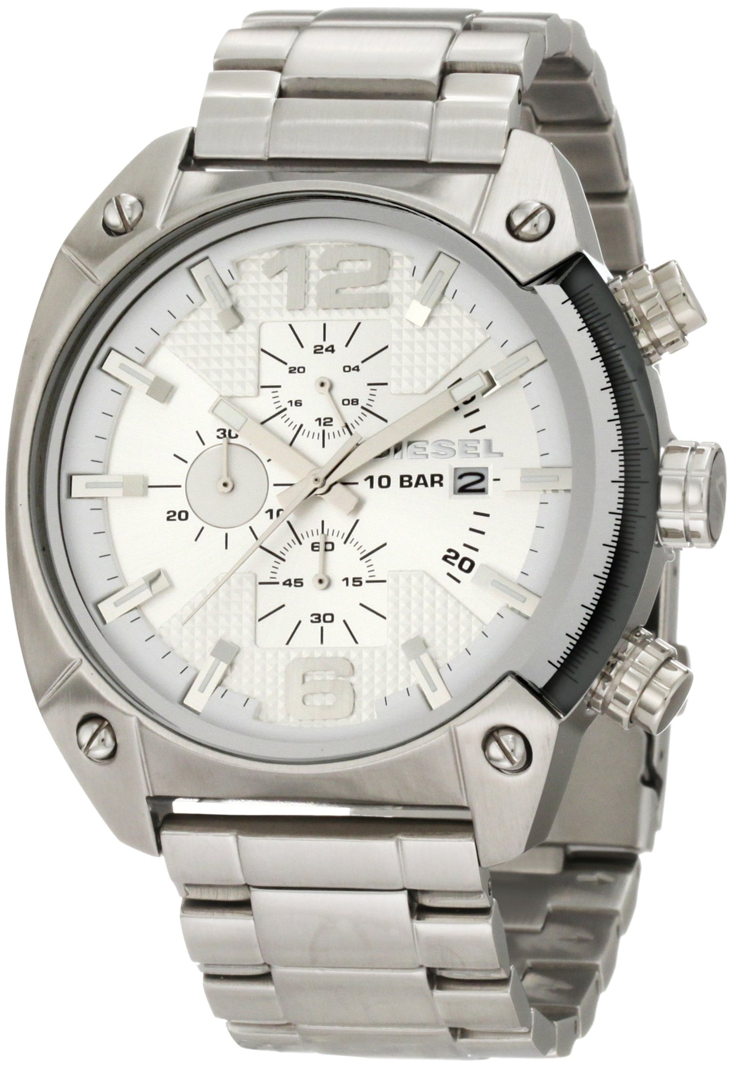 Diesel Herren Chronograph Quarz Uhr mit Edelstahl Armband DZ4203