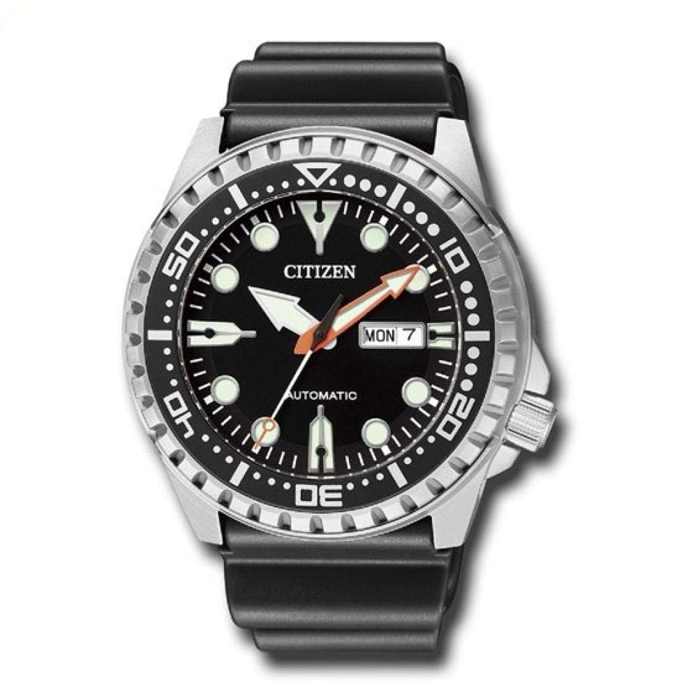 Citizen Herren Analog Automatik Uhr mit Kunststoff Armband NH8380-15EE