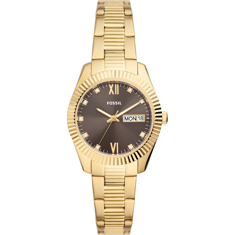 Fossil Damen Quartz Day-Date Uhr mit Armban ES5206