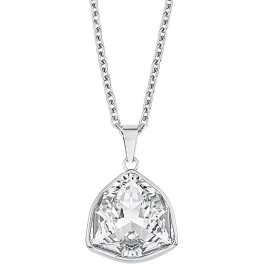 s.Oliver Damen-Kette mit Anhänger Swarovski Edelstahl Kristall weiß 77 cm 567282