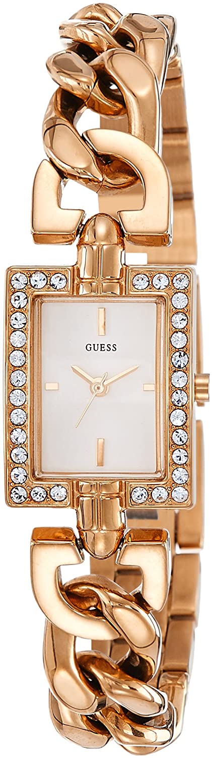 Guess W0540L3 Damen Analog Quarz Uhr mit Edelstahl Armband