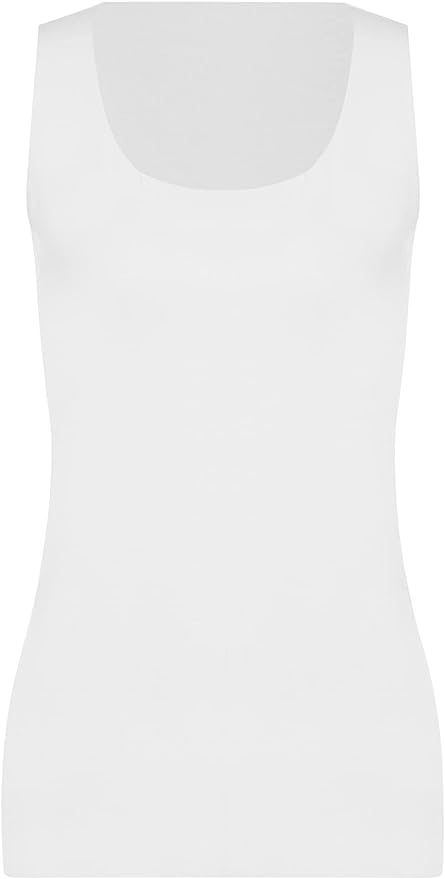Wolford Damen Aurora Pure Top Sleeveless T-Shirt Weiß